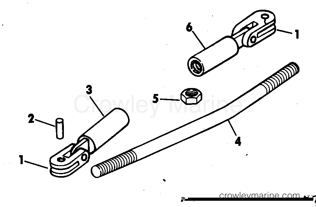 1973 Rigging Accessories - Steering - REMOTE CTRL. & STEERING CONN. KITS 40 HP PUSH PULL ONLY