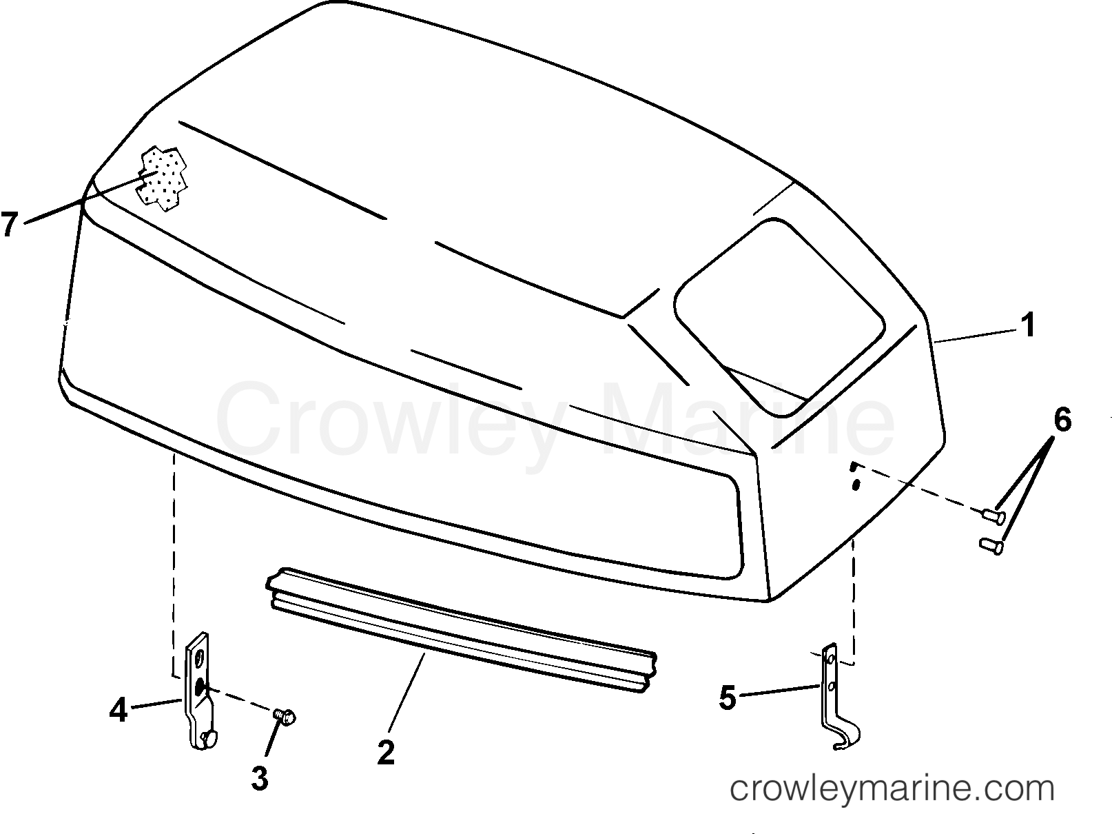 2003 Outboard 15 - J15RSTD - ENGINE COVER
