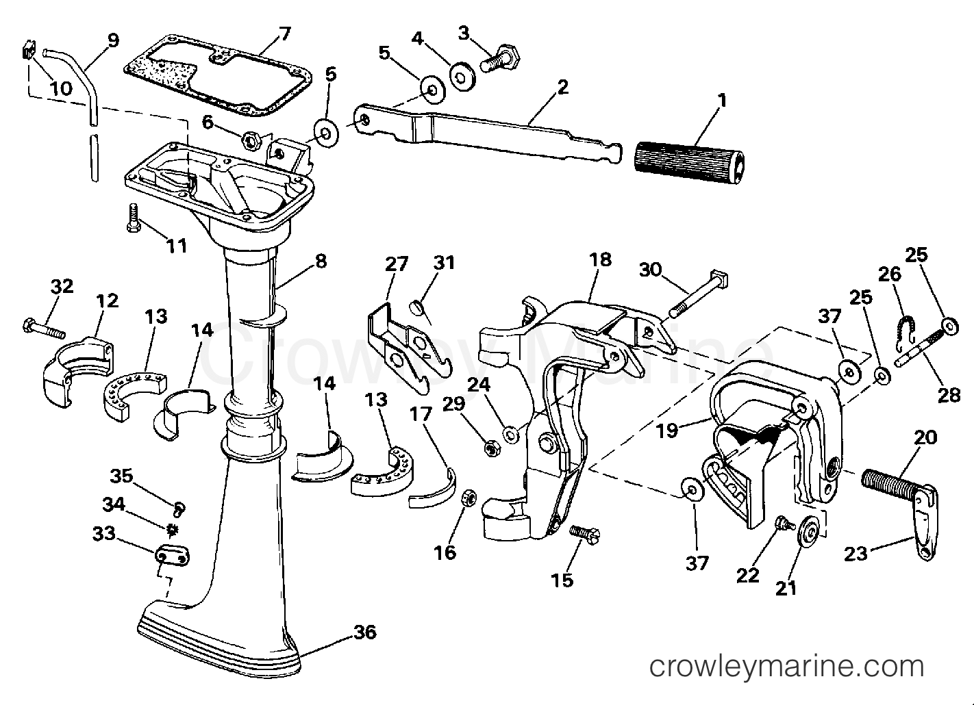 1986 Outboard 1.2 - JCO-CDR - MIDSECTION