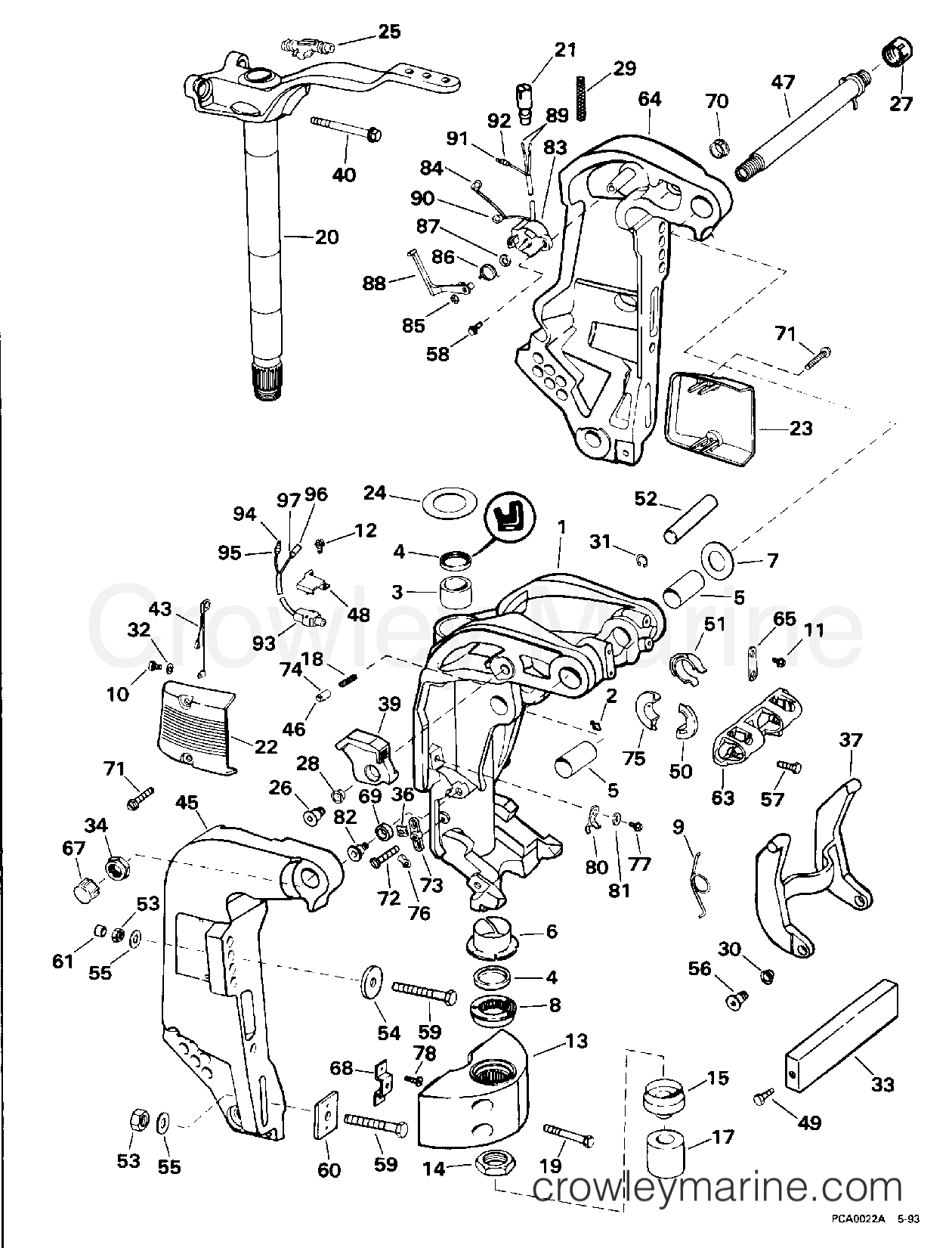 1994 Evinrude Outboards 150 - E150WTLERC MIDSECTION section