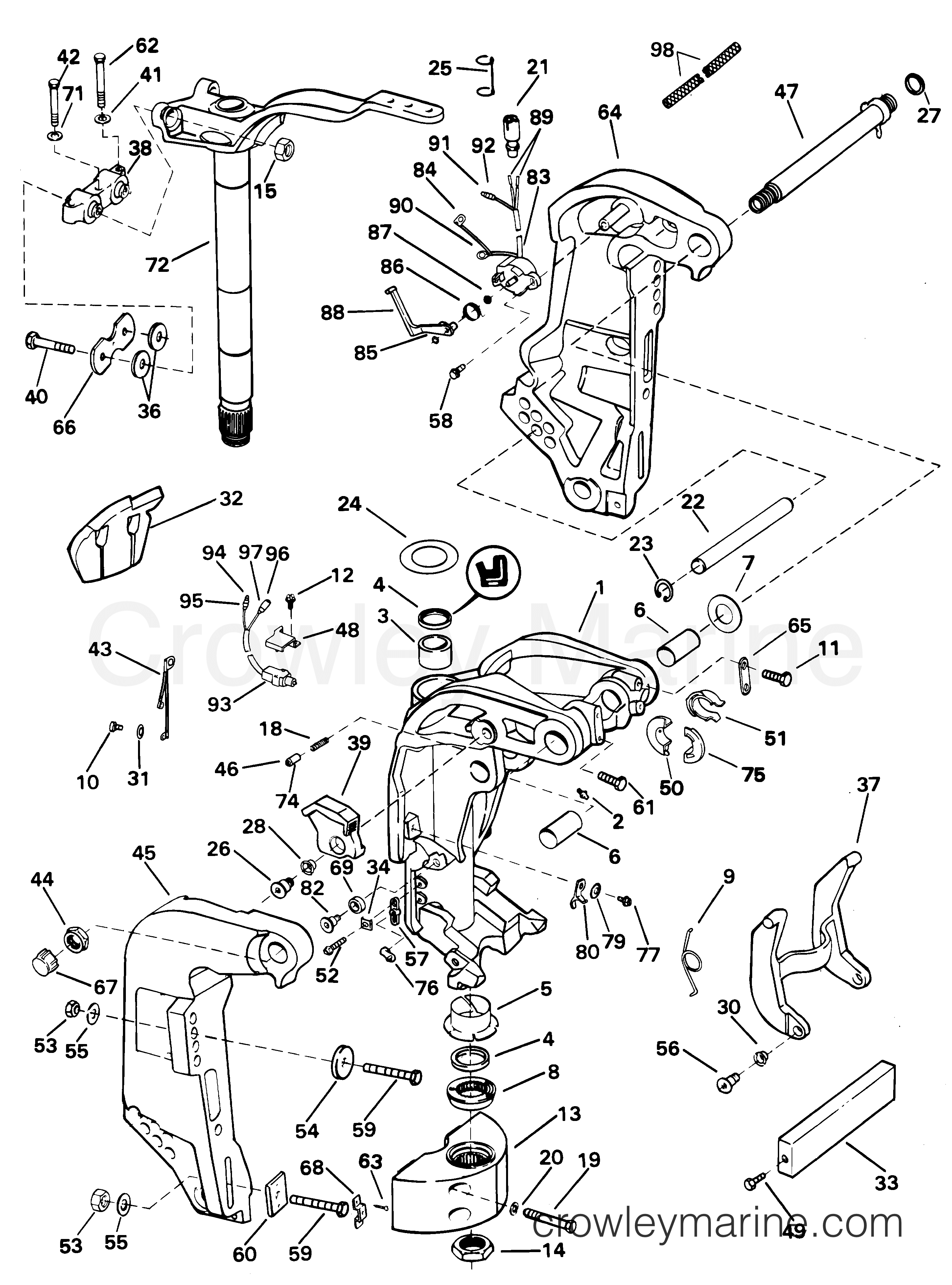 2001 Outboard 60 - J60VLSID - MIDSECTION