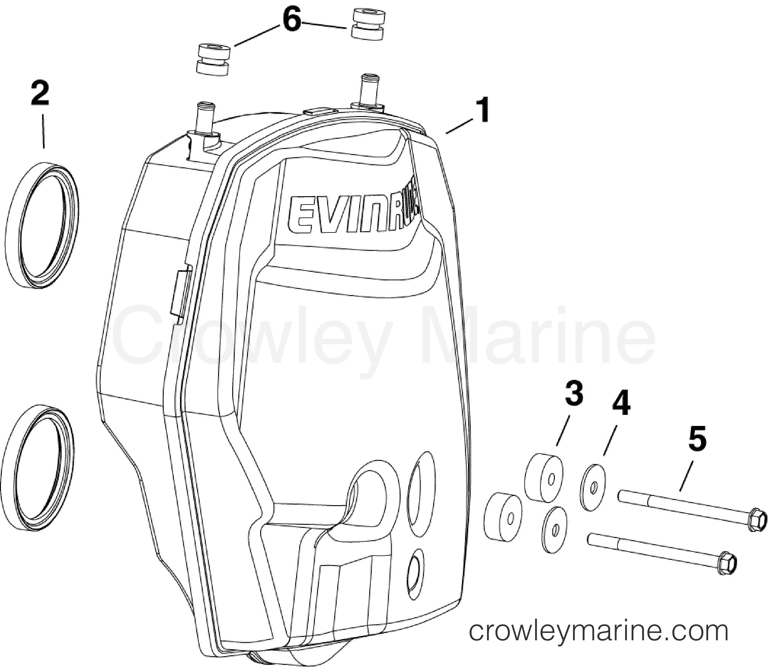 2012 Evinrude Outboards 130 - E130DPLINA AIR SILENCER section