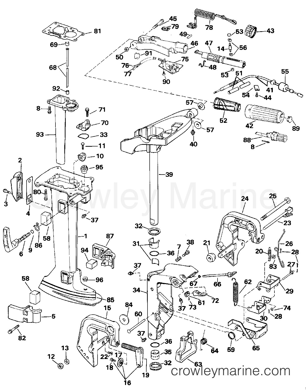 1991 Outboard 4 - J4RDHEIA - MIDSECTION
