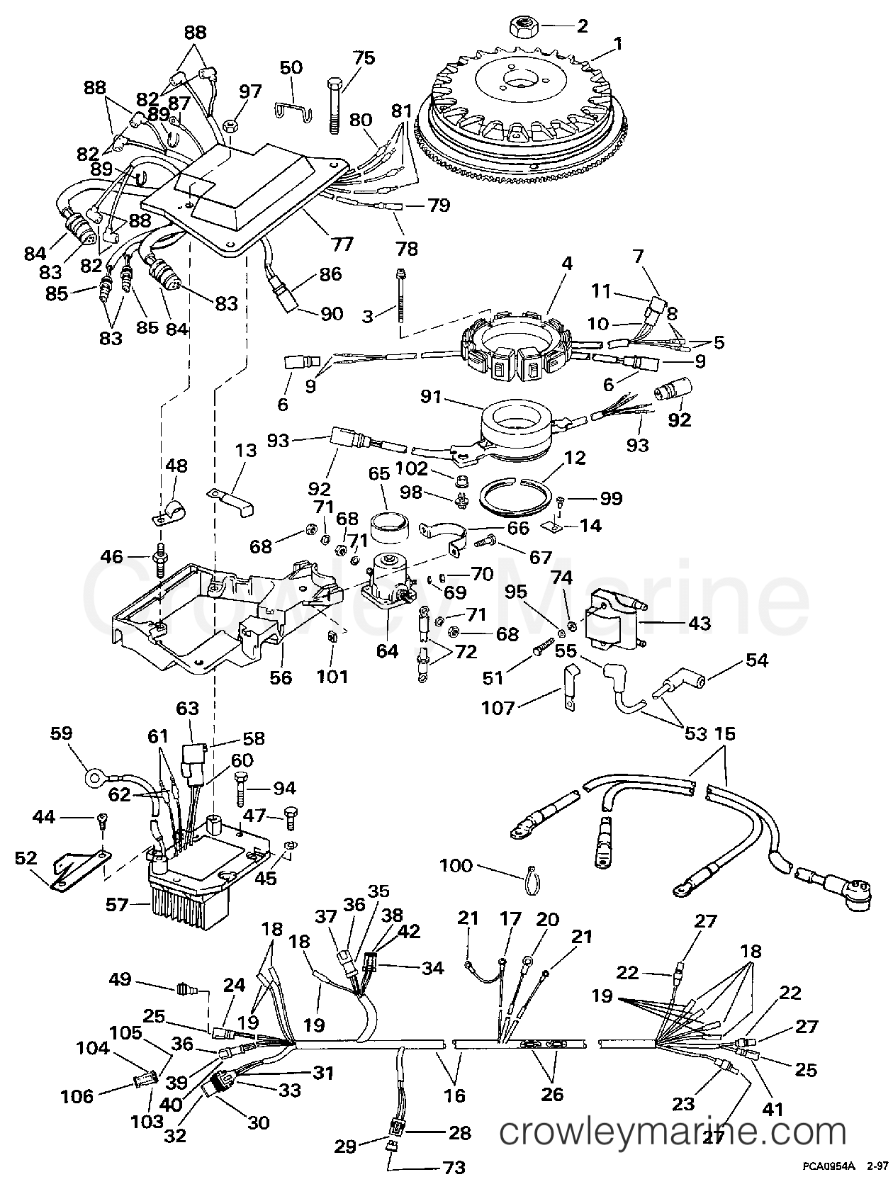 1997 Outboard 200 - SJ200WTPLS - IGNITION SYSTEM