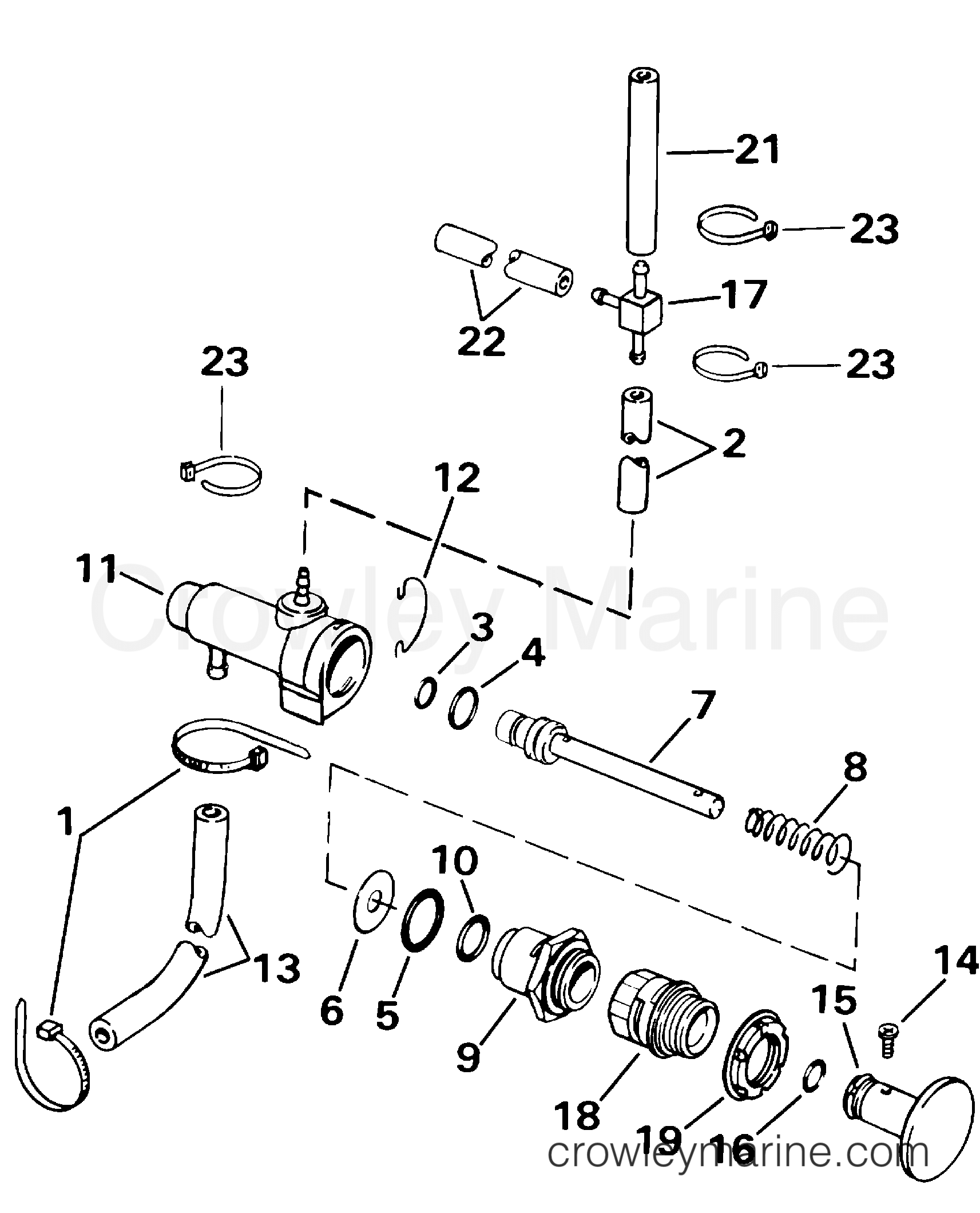 2000 Outboard 105 - J105WRYSSC - PRIMER PUMP