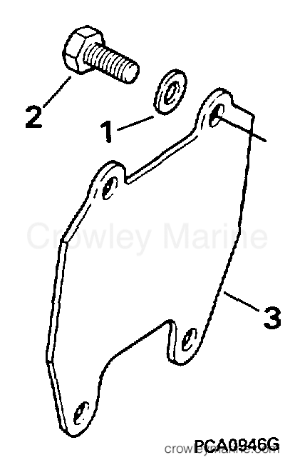 1997 Rigging OMC Stern Drive - All Models - EXHAUST PLATE KIT
