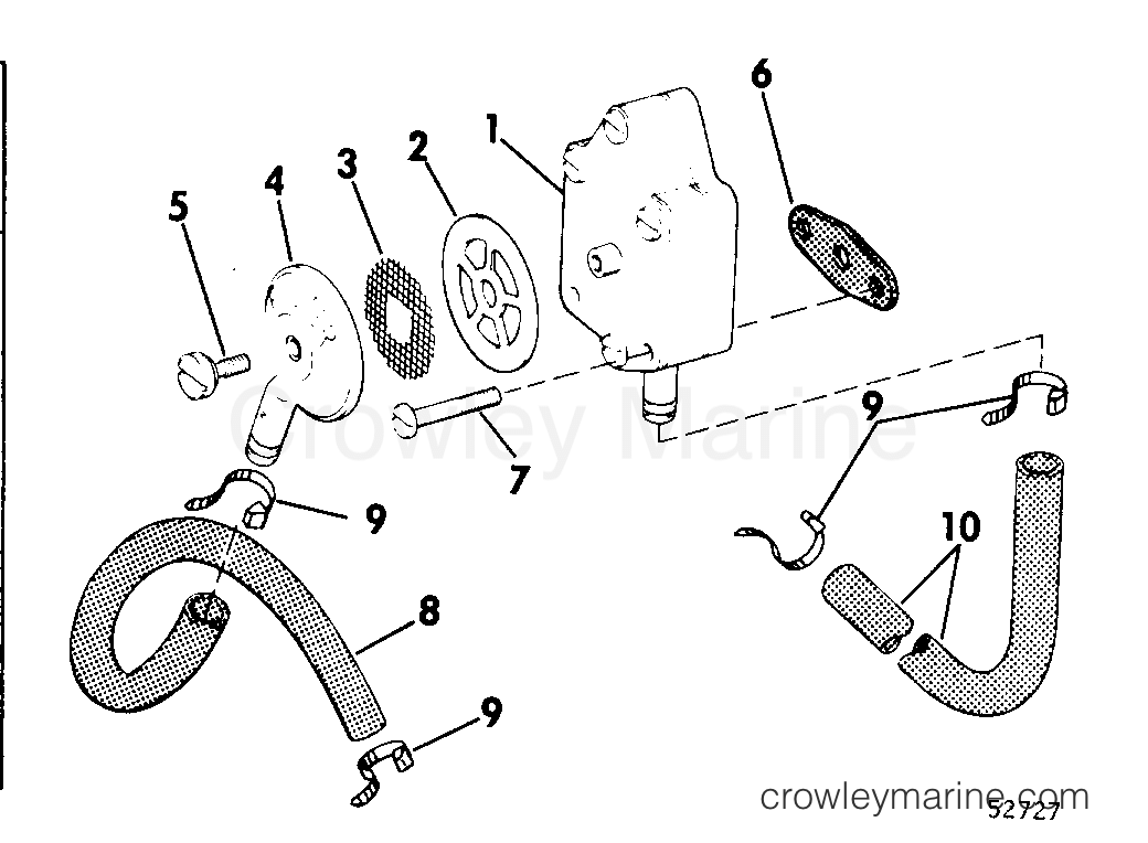 1976 Outboard 35 - 35E76S - FUEL PUMP