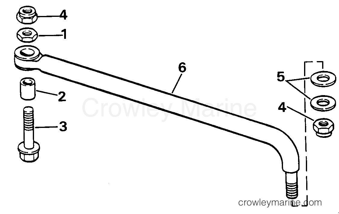 1986 Outboard 40 - J40TECDE - STEERING CONNECTOR KIT
