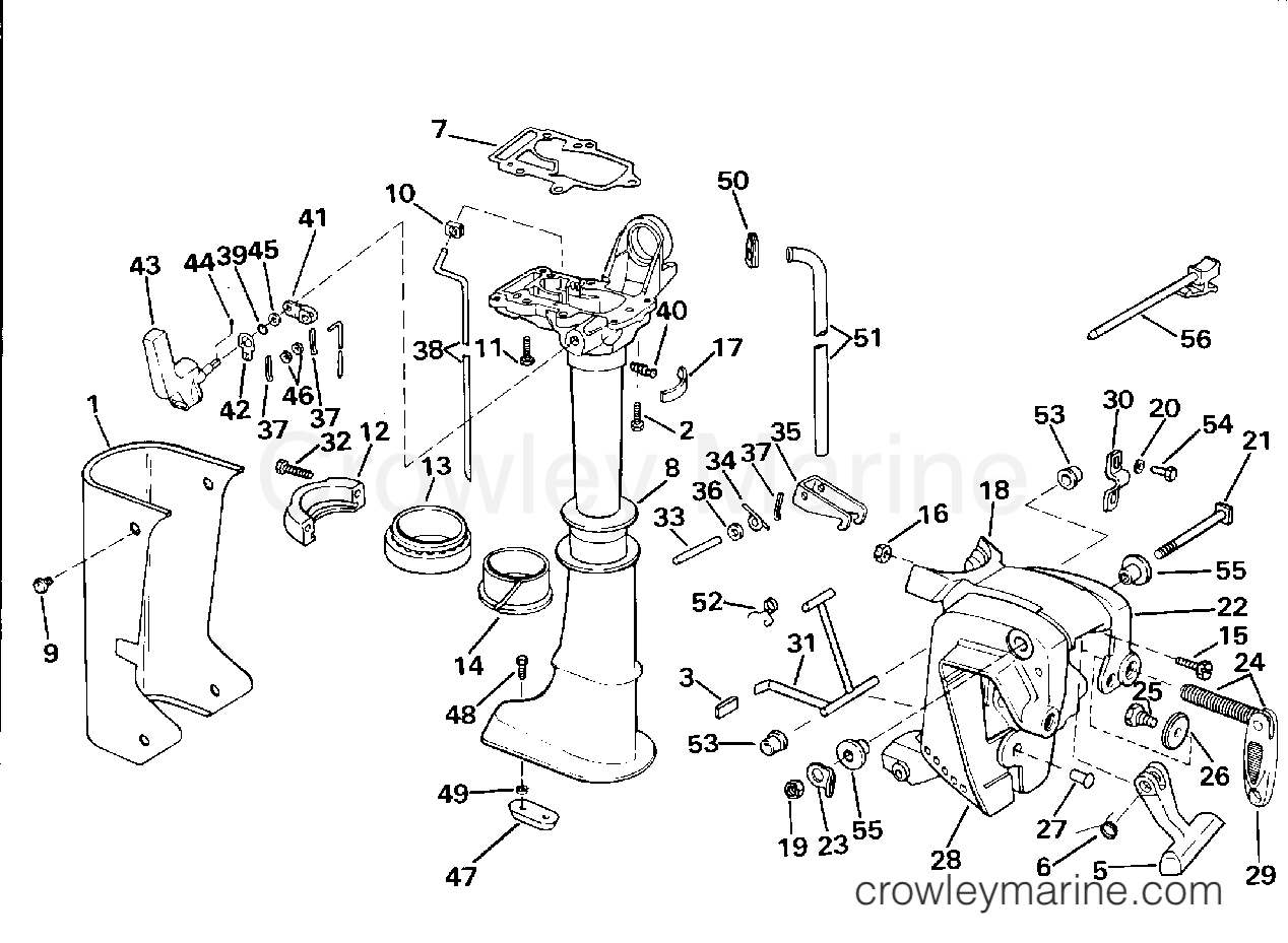 1994 Outboard 3 - J3RERE - MIDSECTION