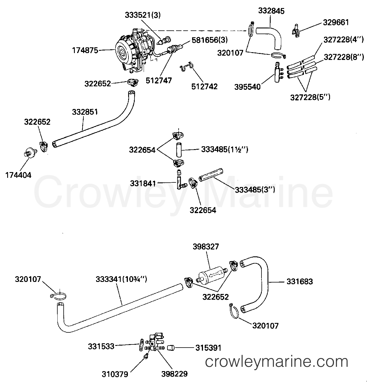 1989 Outboard 40 - J40ECEC - VRO2 PUMP