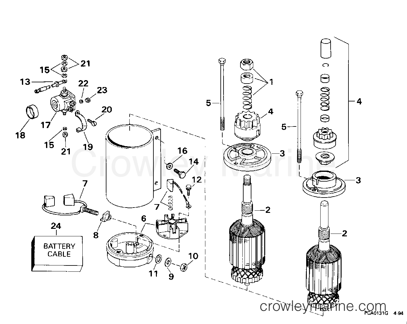 1994 Outboard 70 - J70ELERC - ELECTRIC STARTER