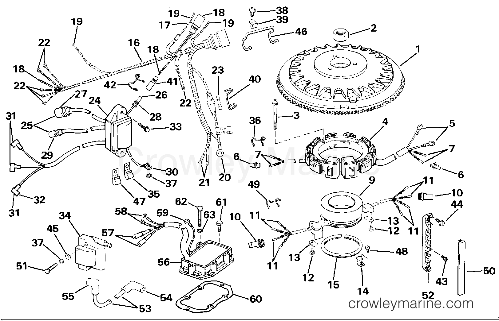 1987 Outboard 150 - J150TXCUR - IGNITION SYSTEM