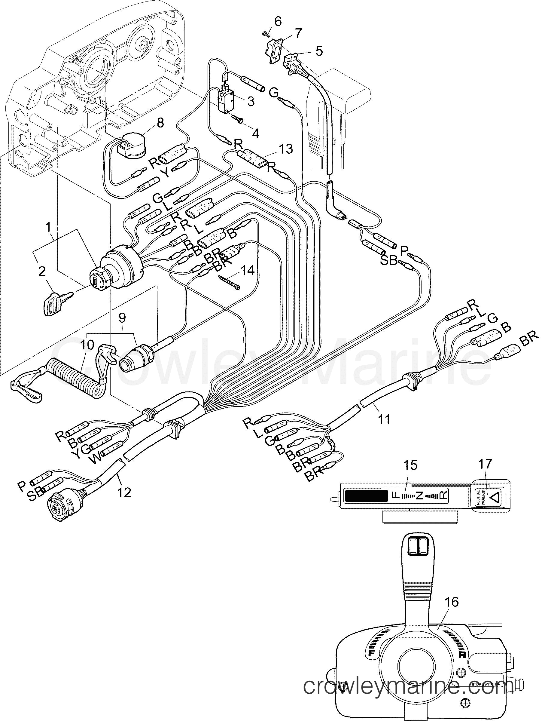 AA Outboard 9.8 PORTABLE - B10RL4AAB - SIDE MOUNT CONTROL (ELECTRICAL)