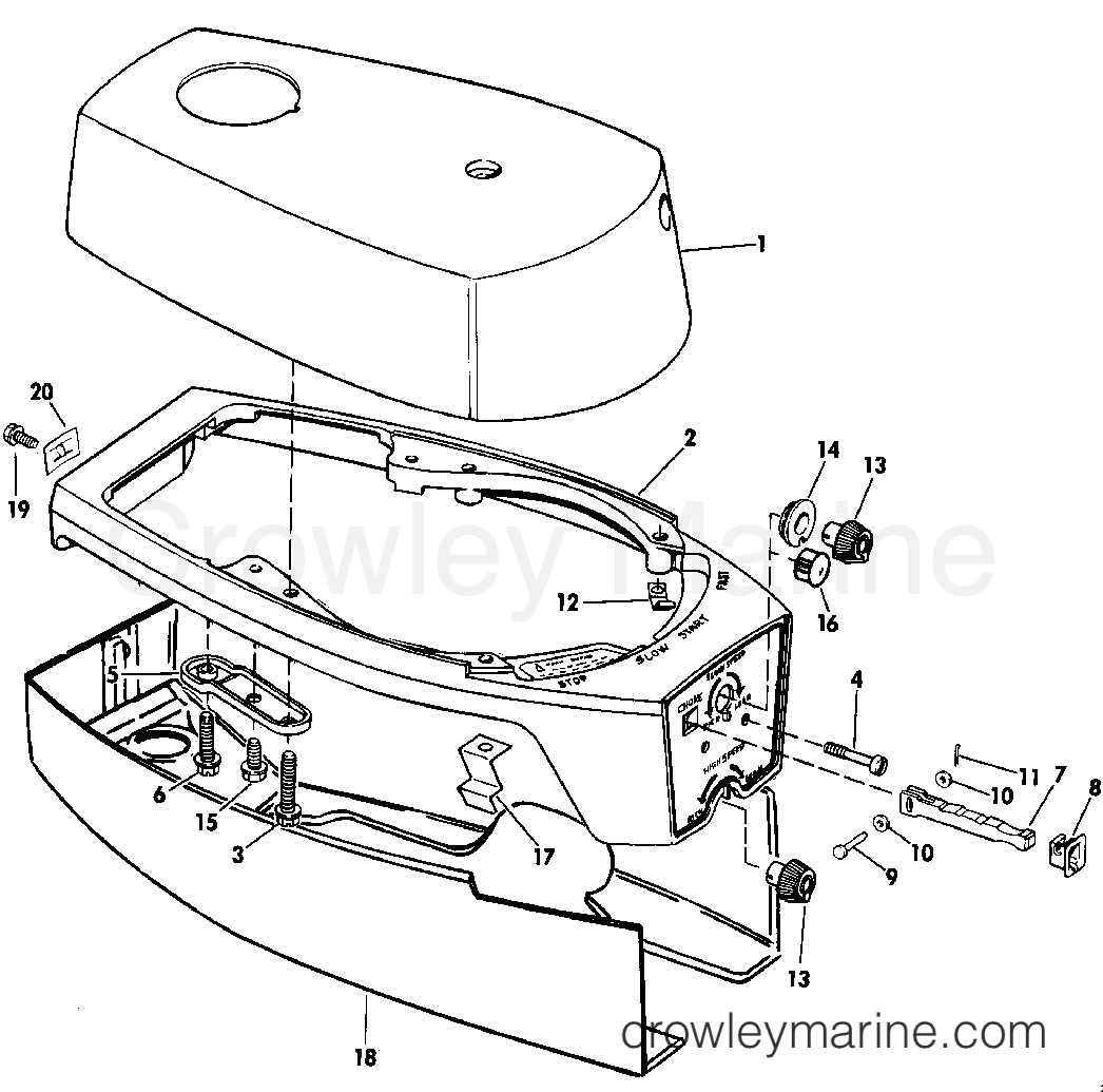 1989 Outboard 1.2 - JCO-CEB - ENGINE COVER