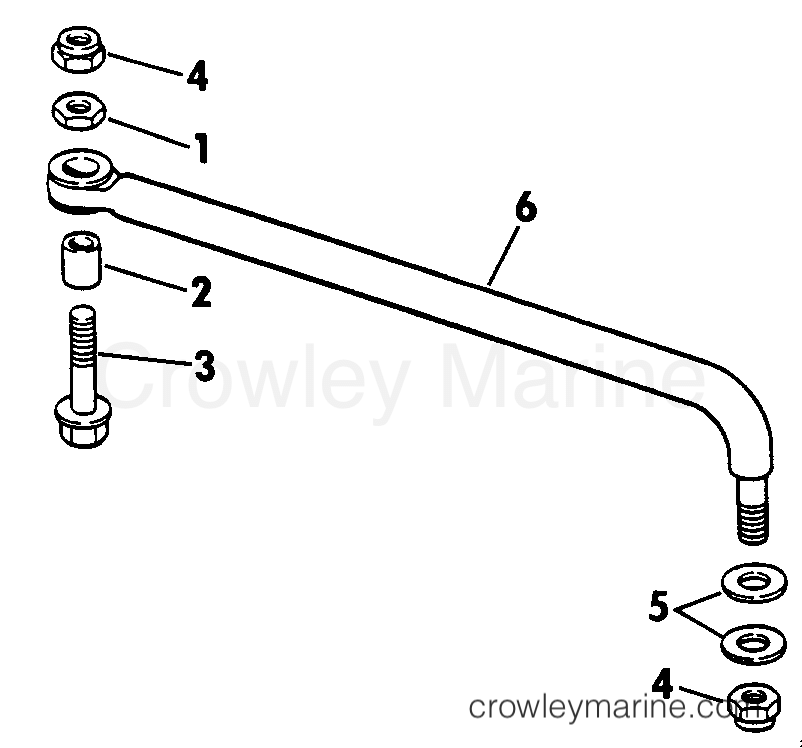 1986 Outboard 90 - J90MLCDC - STEERING CONNECTOR KIT