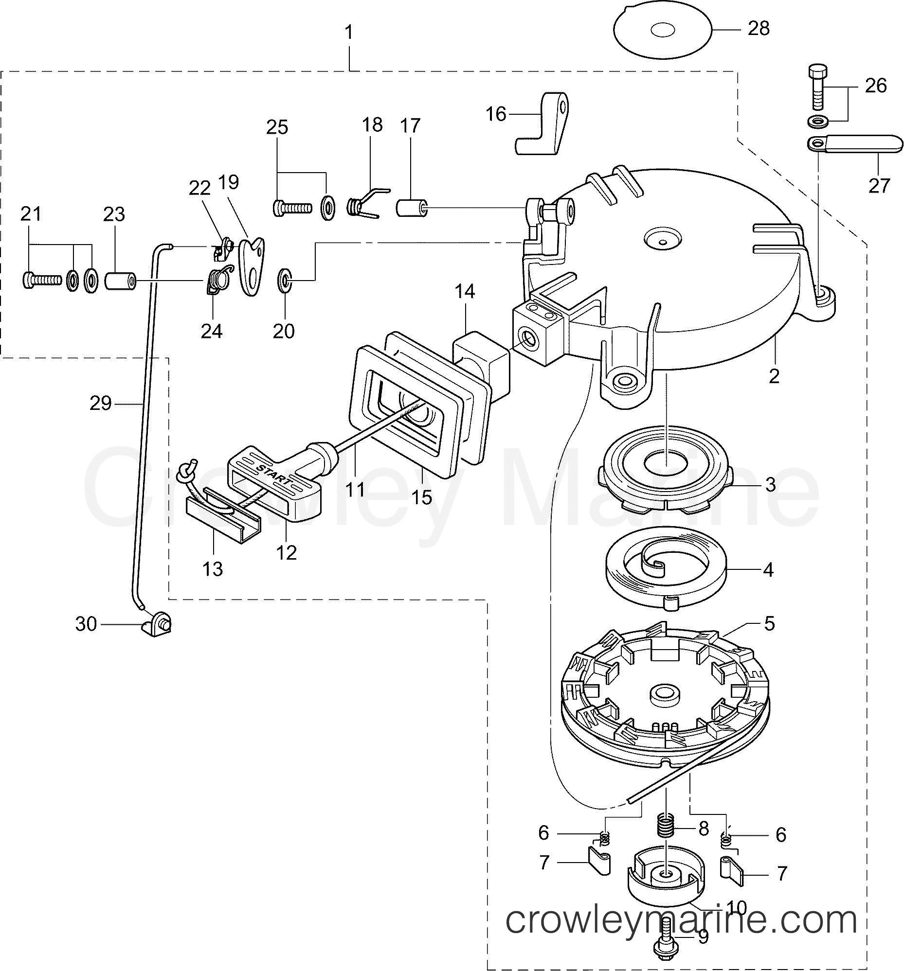 AA Outboard 6 PORTABLE - E6RX4AAA - RECOIL STARTER