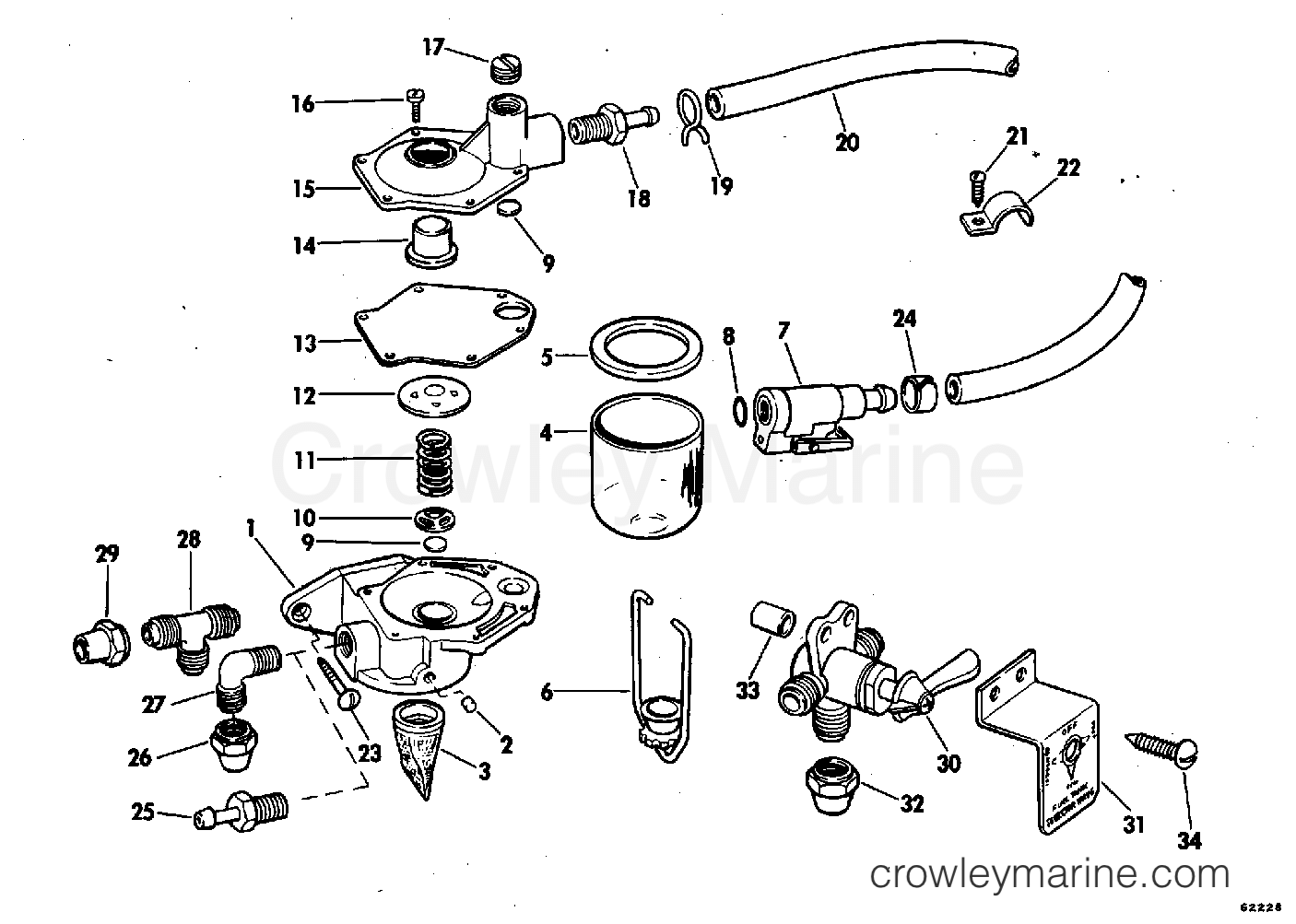 1978 Rigging Parts Accessories - Fuel System - PRIMER PUMP KIT