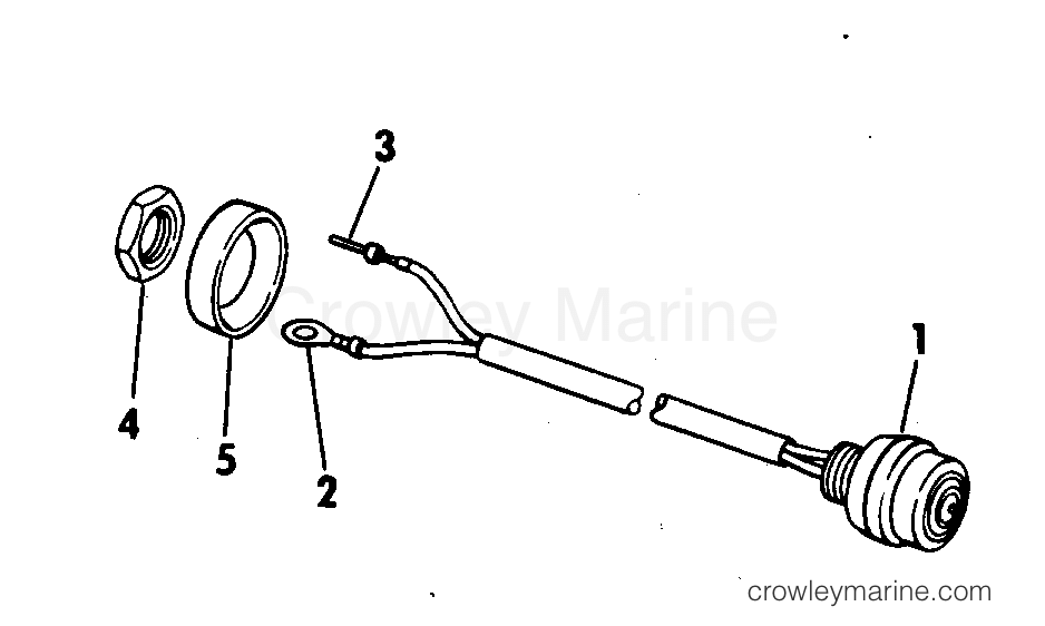 1978 Outboard 25 - 25E78C - SHORTING SWITCH