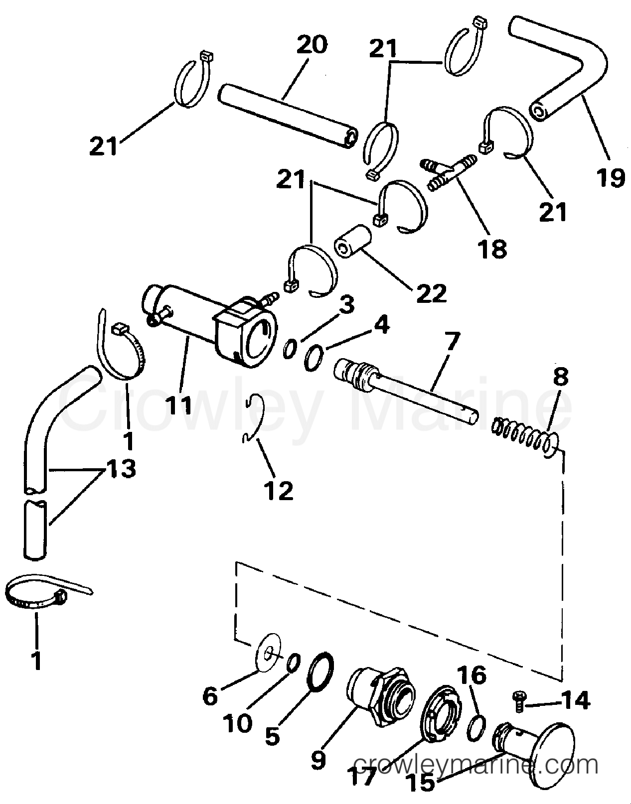 1988 Outboard 30 - J30TECCE - MANUAL PRIMER SYSTEM