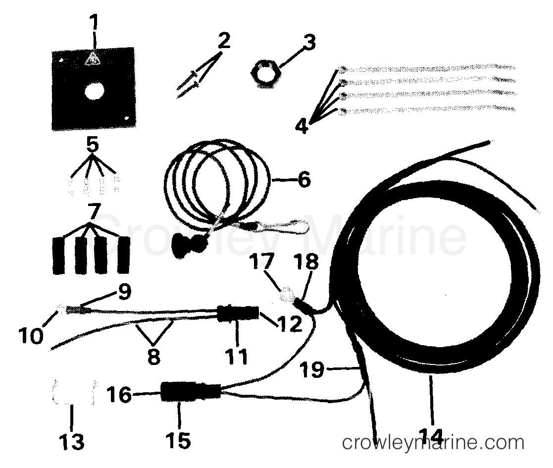 1988 Rigging Accessories - Electrical System - EMERGENCY IGNITION CUTOFF SWITCH - DUAL ENGINE
