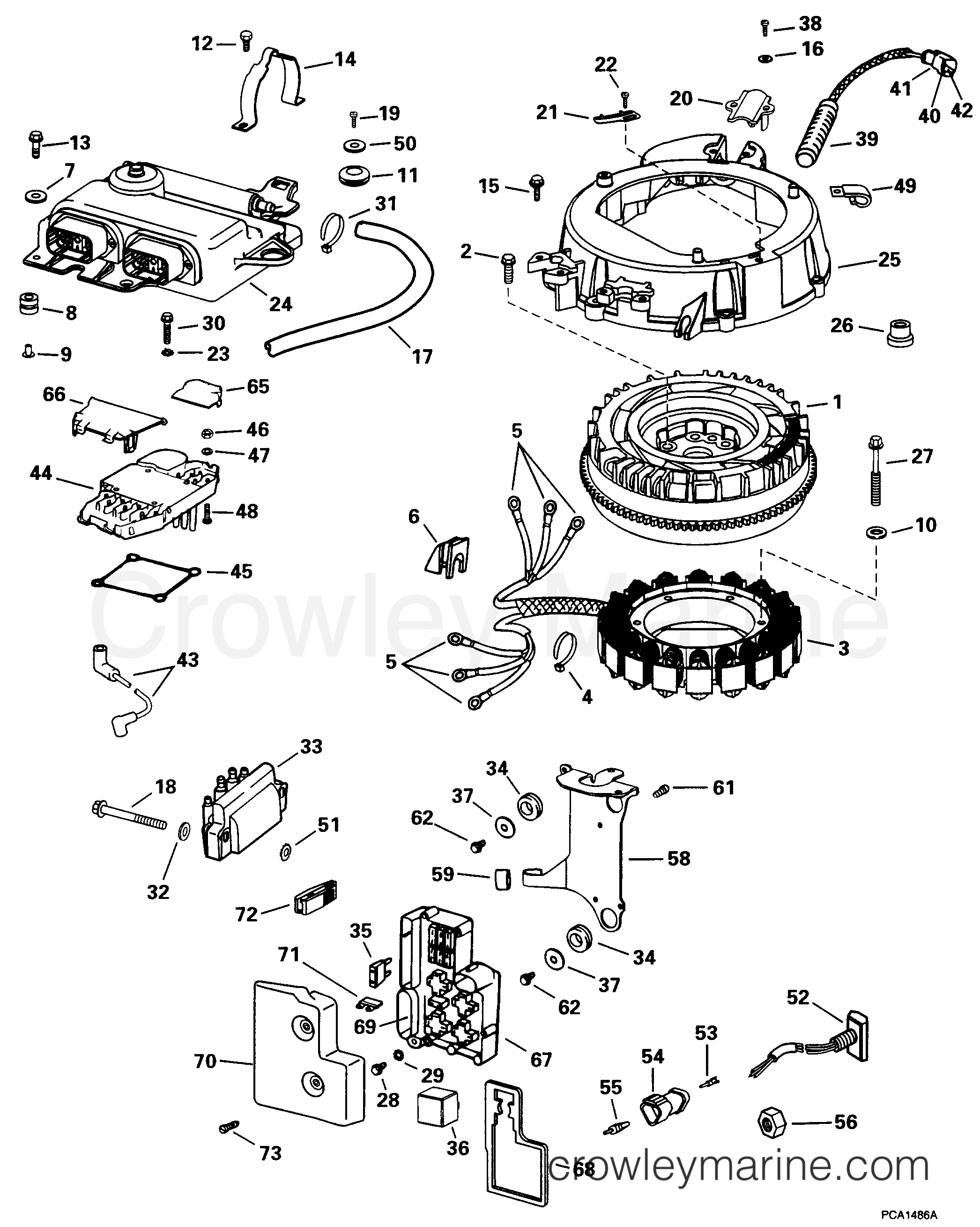 1998 Outboard 90 - J90FTLECS - ELECTRICAL SYSTEM