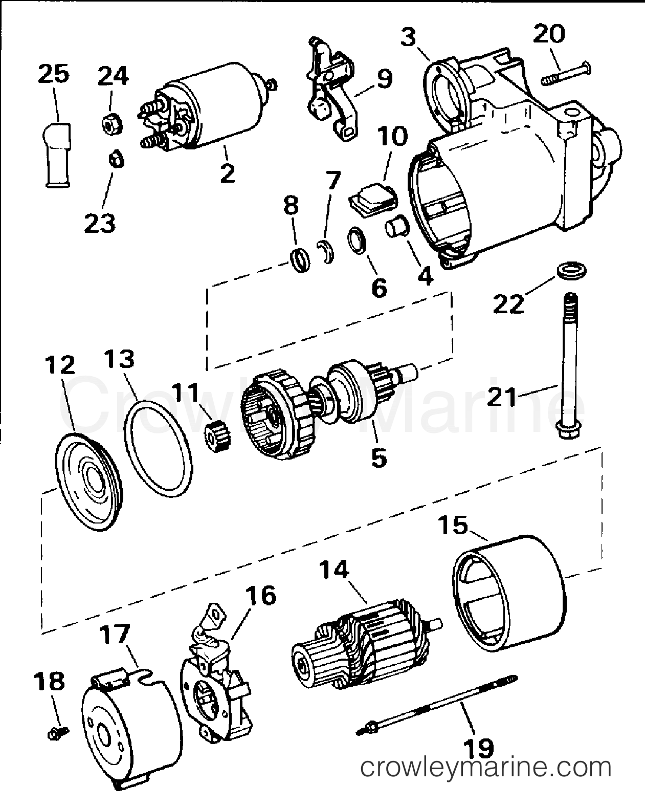 1996 Stern Drive 7.4 - 74FFPNCA - STARTER