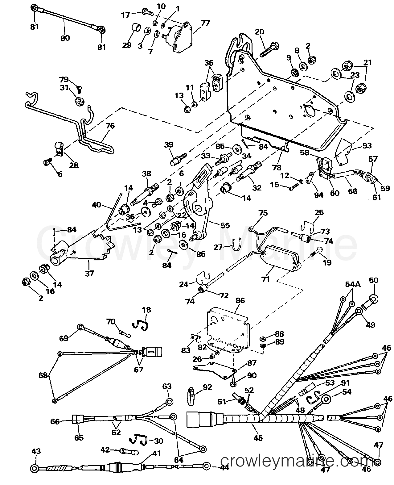 Wire Harness, Bracket & Solenoid 1988 Omc Stern Drive 2 3 1985 OMC Wiring Diagrams Omc 2.3 Wiring Diagram