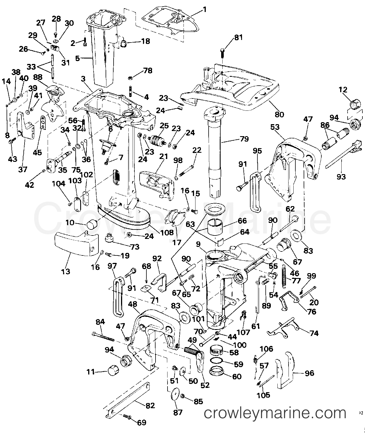 1992 Outboard 28 - J28ESLENE - MIDSECTION