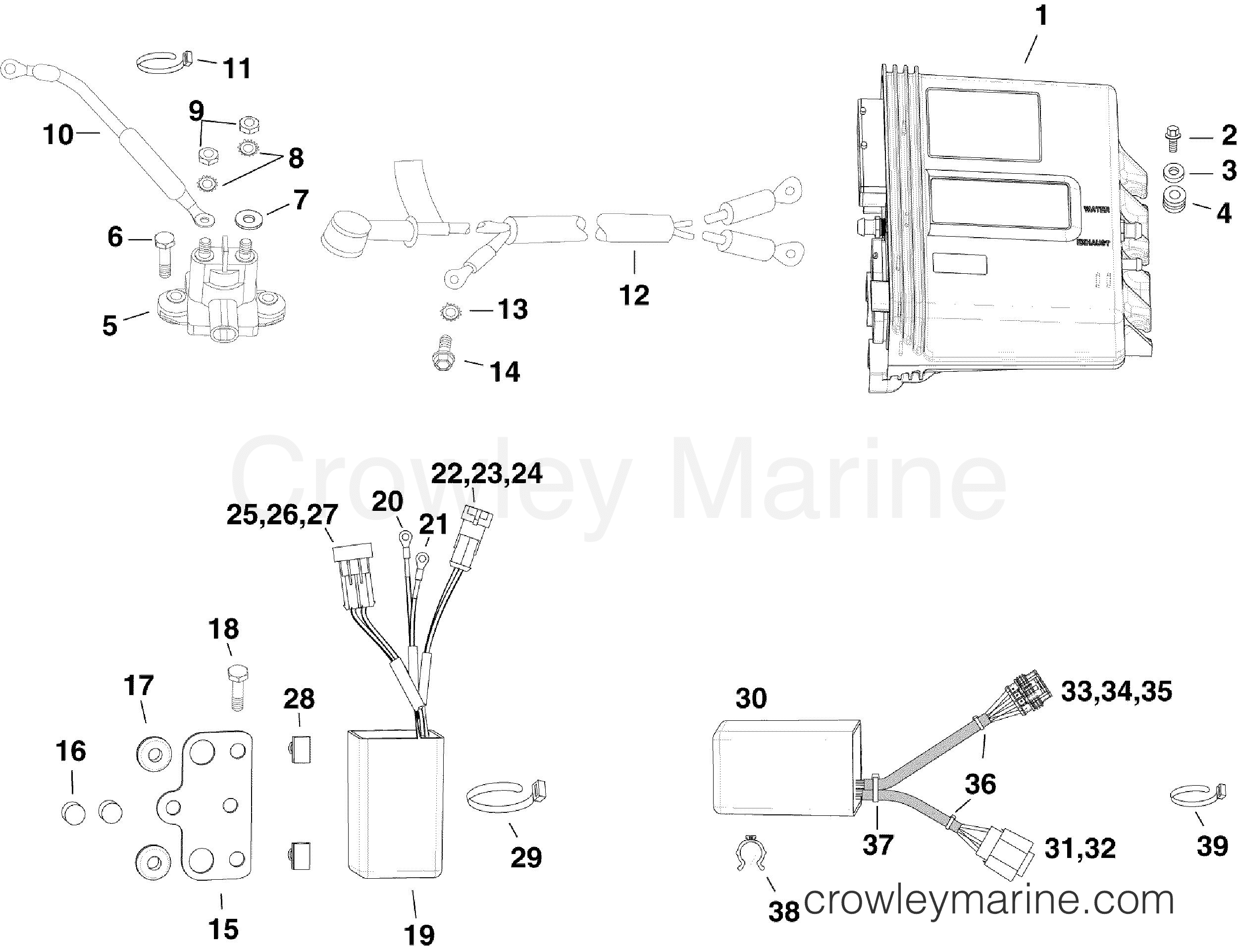 AB Outboard 130 - E130DSLABA - ELECTRICAL COMPONENTS