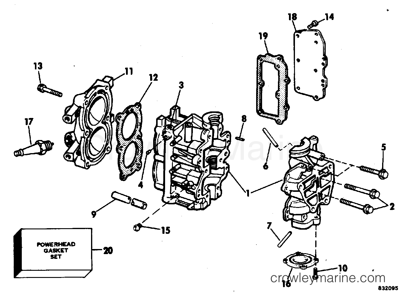 CYLINDER & CRANKSHAFT 1983 Outboard 4 E4BRHLCTA Crowley Marine