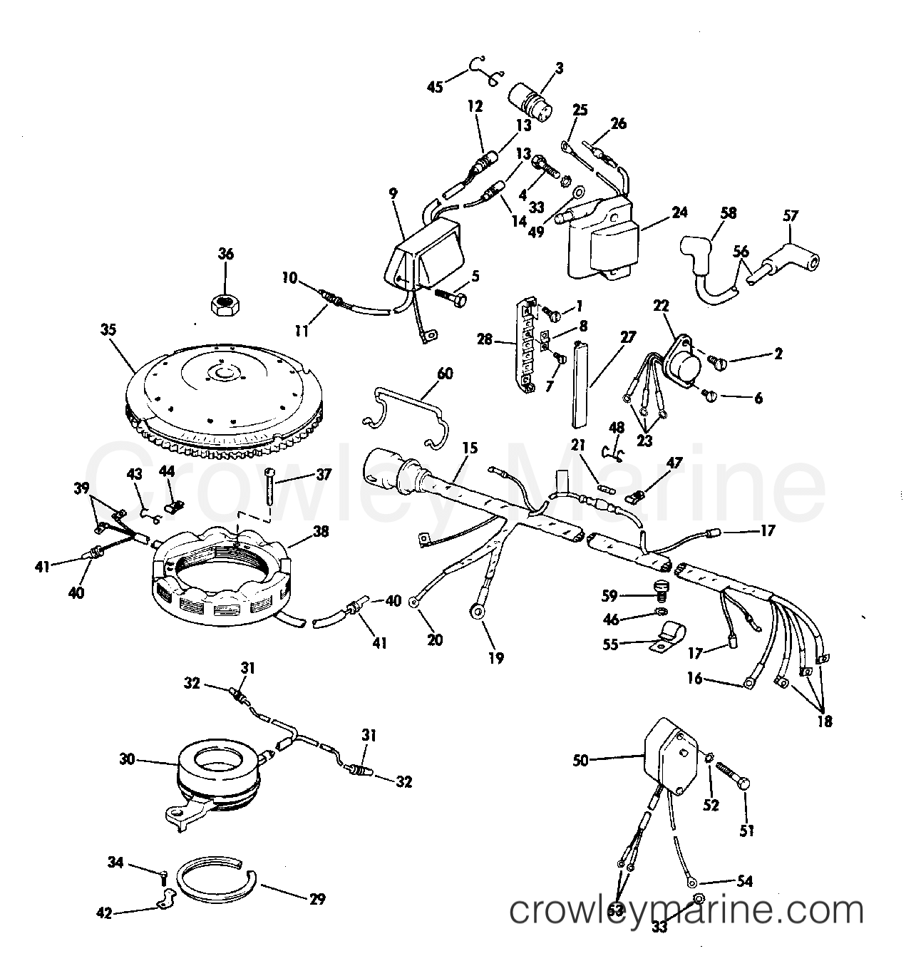 1982 Outboard 140 - E140TRLCNB - IGNITION SYSTEM