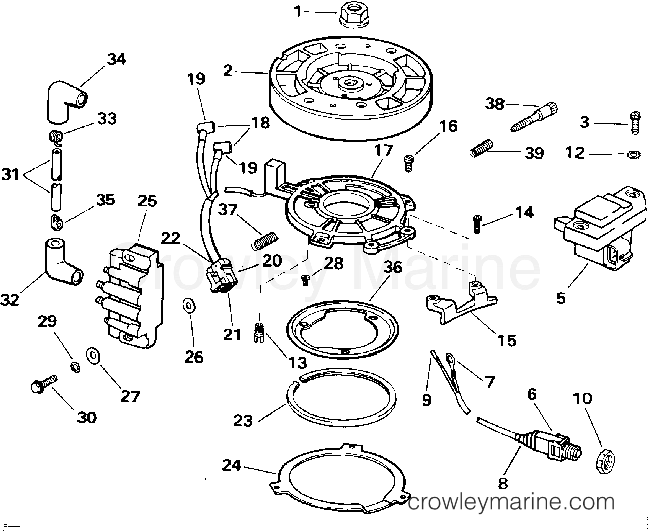 1993 Outboard 4 - J4RETB - IGNITION