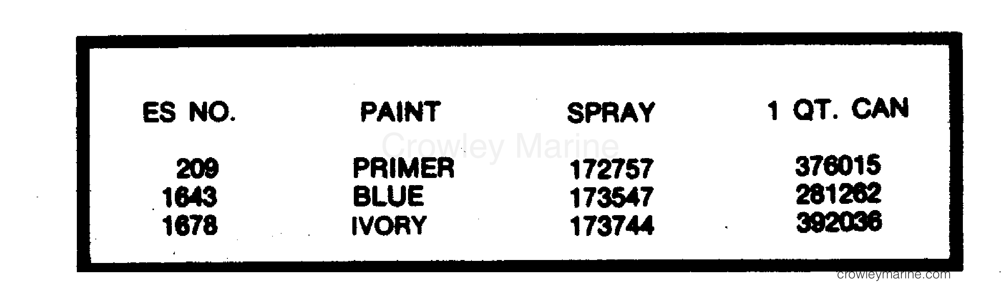 1982 Outboard 4 - J4WCNR - PAINT