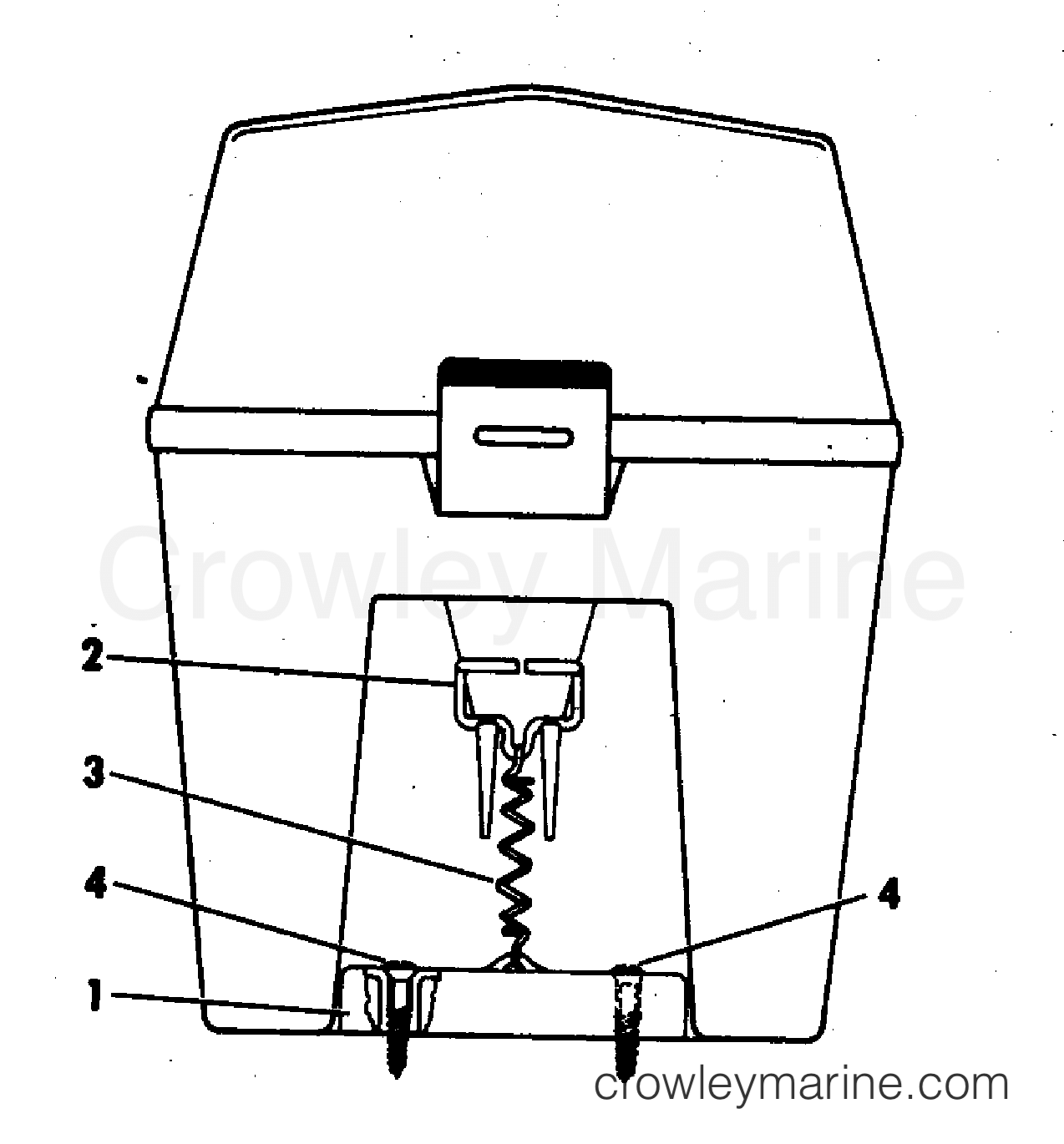 1977 Rigging Accessories - Miscellaneous - BATTERY BOX ASSEMBLY