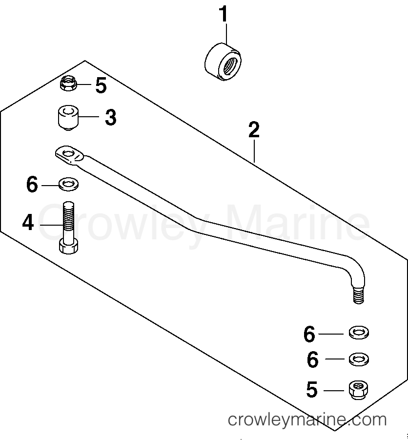 2002 Outboard 9.9 - J10RL4SNF - STEERING LINK