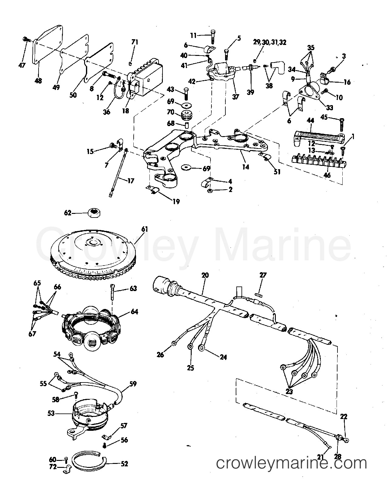 1976 Outboard 85 - 85693D - IGNITION SYSTEM