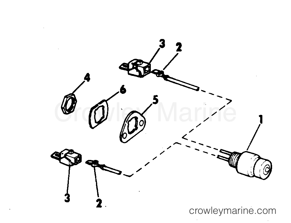1973 Outboard 25 - 25E73A - SHORTING SWITCH