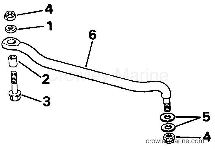 1992 Outboard 20 - J20EEND - STEERING LINK KIT