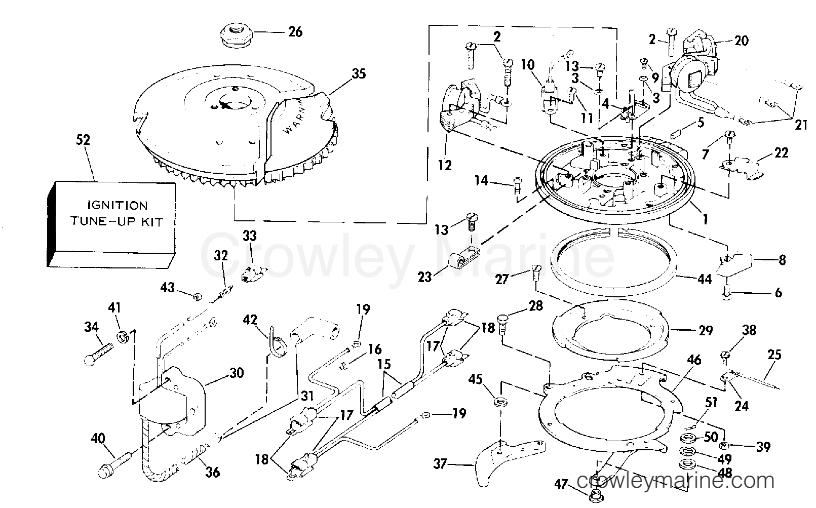 1975 Outboard 9.9 - 10E75C - MAGNETO