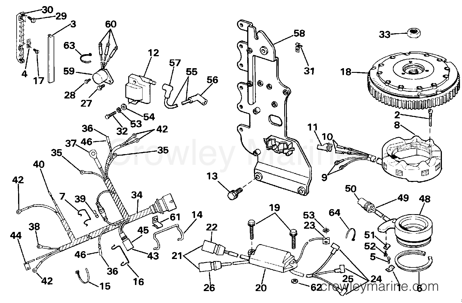1988 Outboard 70 - J70ELCCA - IGNITION SYSTEM