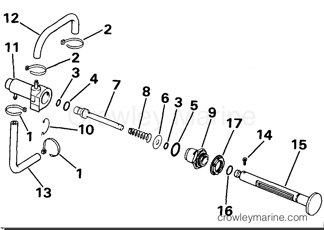 1987 Outboard 8 - E8SRLCUD - PRIMER SYSTEM