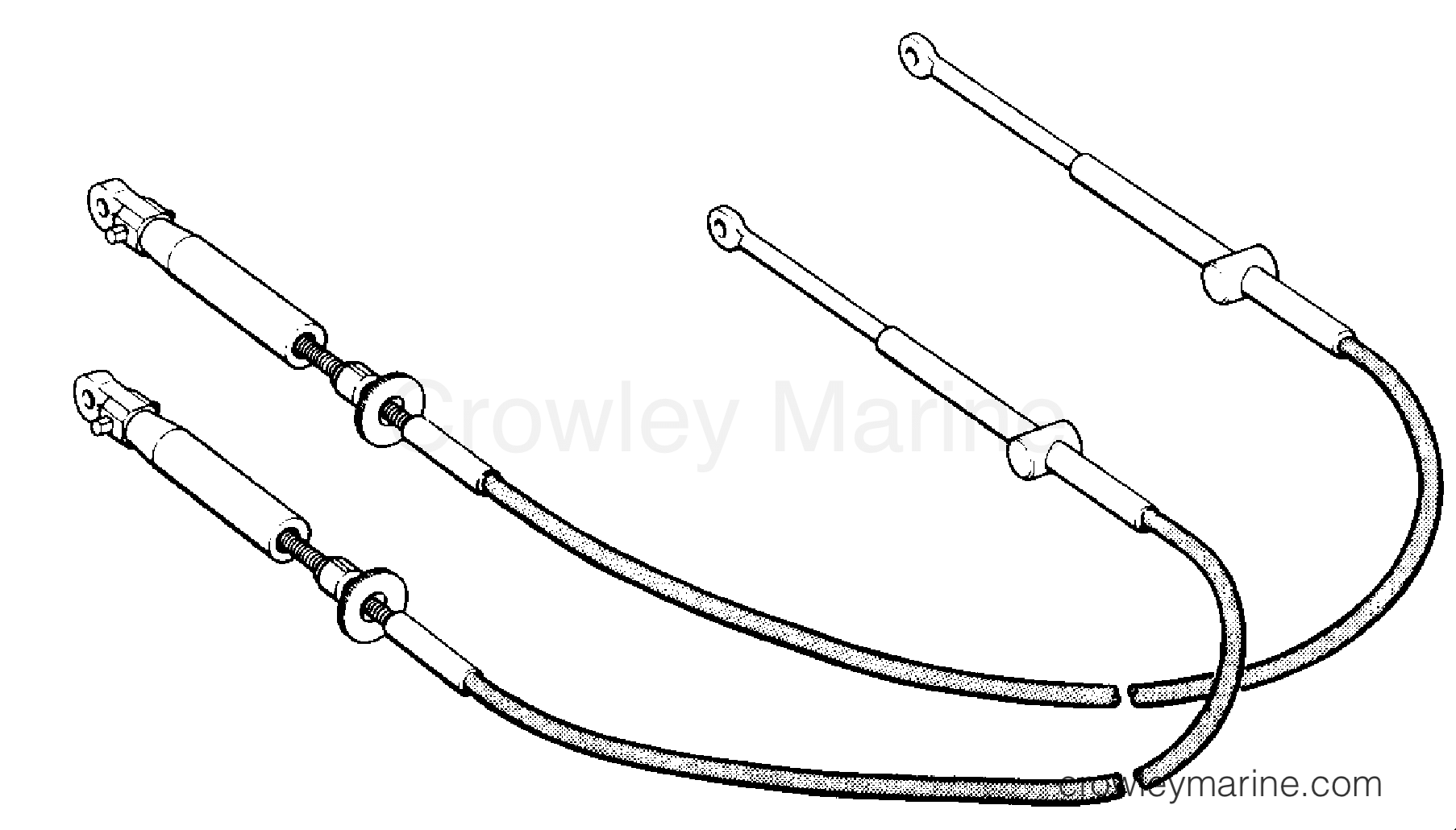 1986 Rigging Accessories - Remote Controls - SHIFT & THROTTLE CABLES