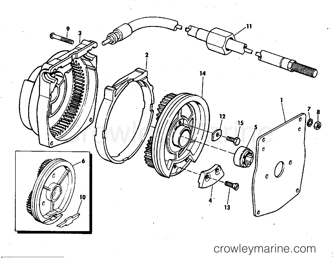 1973 Rigging Parts Accessories - Steering DRIVE & CABLE section