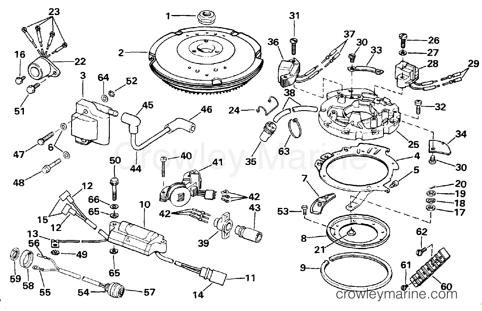 1986 Evinrude Outboards 9.9 - E10ECDB IGNITION section