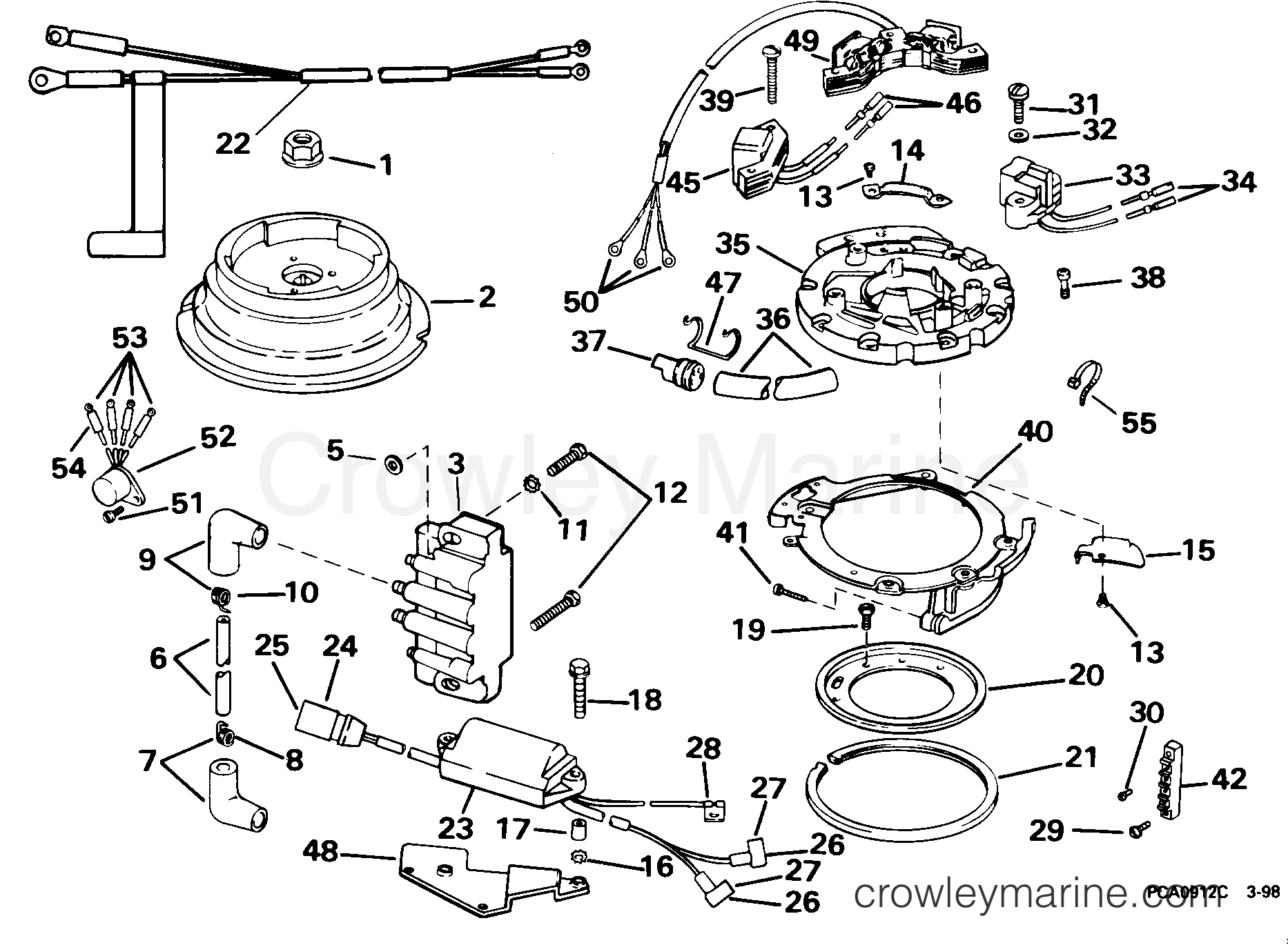 1998 Outboard 8 - J8SRLECA - IGNITION