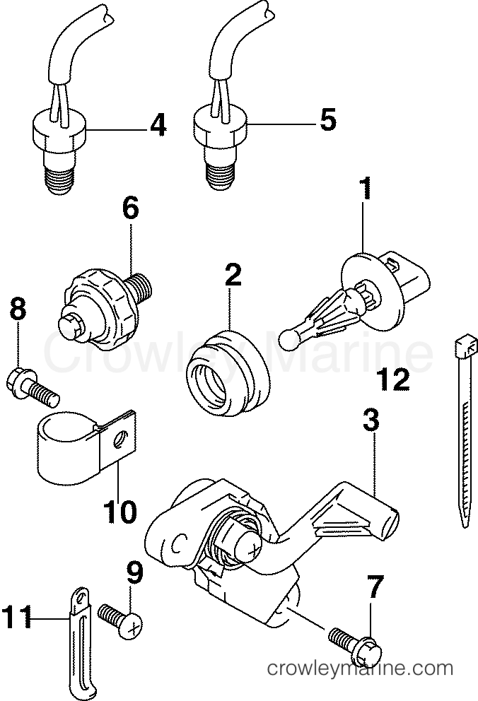 2005 Outboard 225 - BJ225X4SO - SENSORS