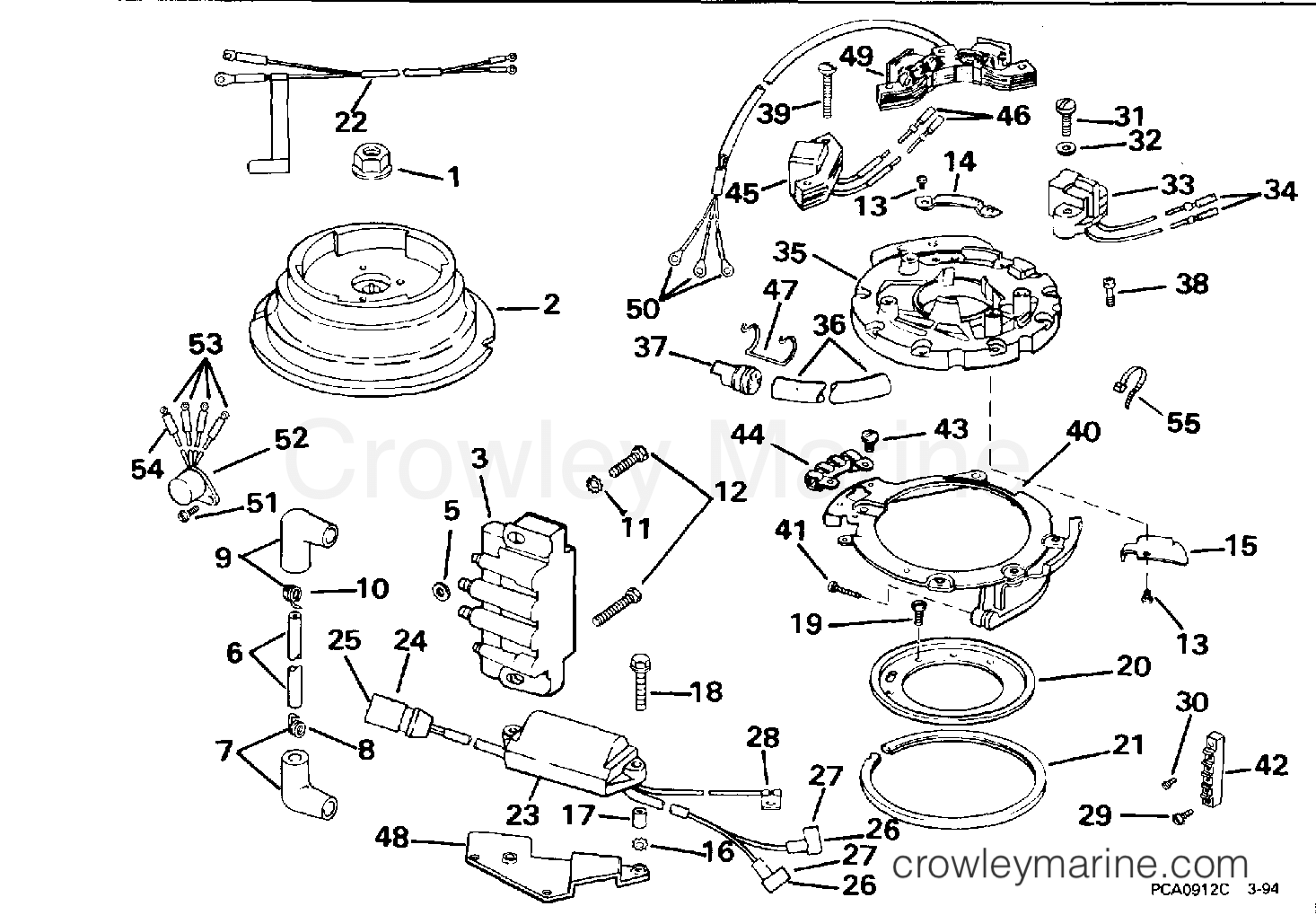 1994 Outboard 8 - J8SRLERE - IGNITION