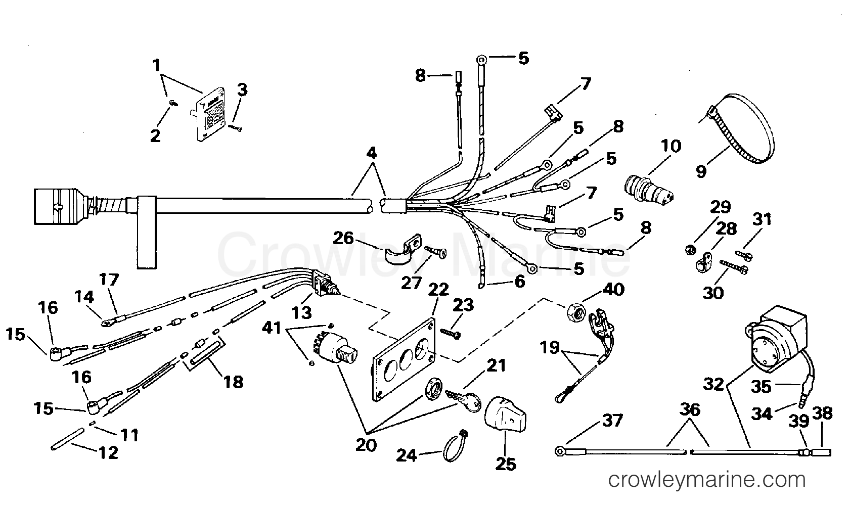1995 Rigging Accessories - Electrical System - WIRING KIT - DUAL ENGINE