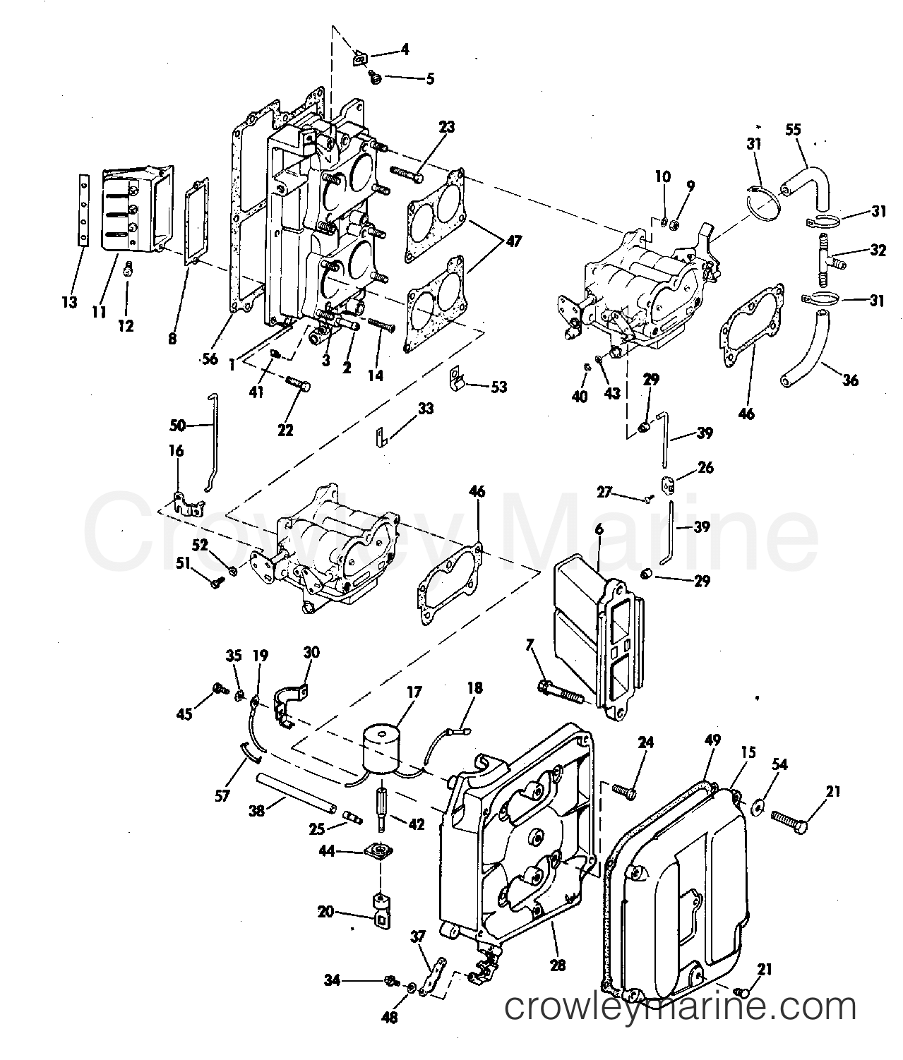 1978 Outboard 85 - 85ML78C - INTAKE MANIFOLD