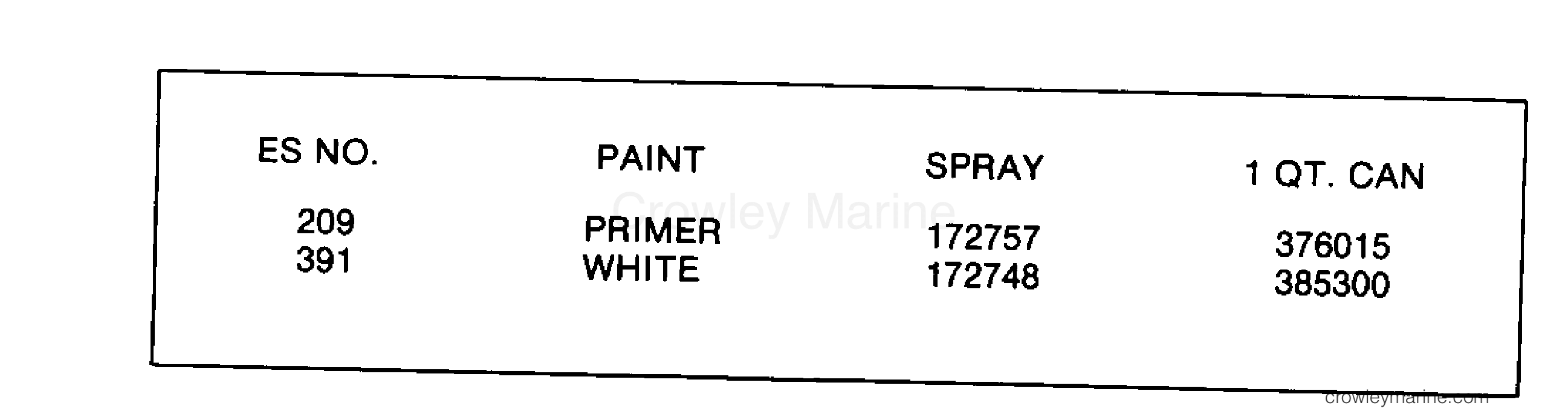 1980 Outboard 50 - J50ECSR - PAINT